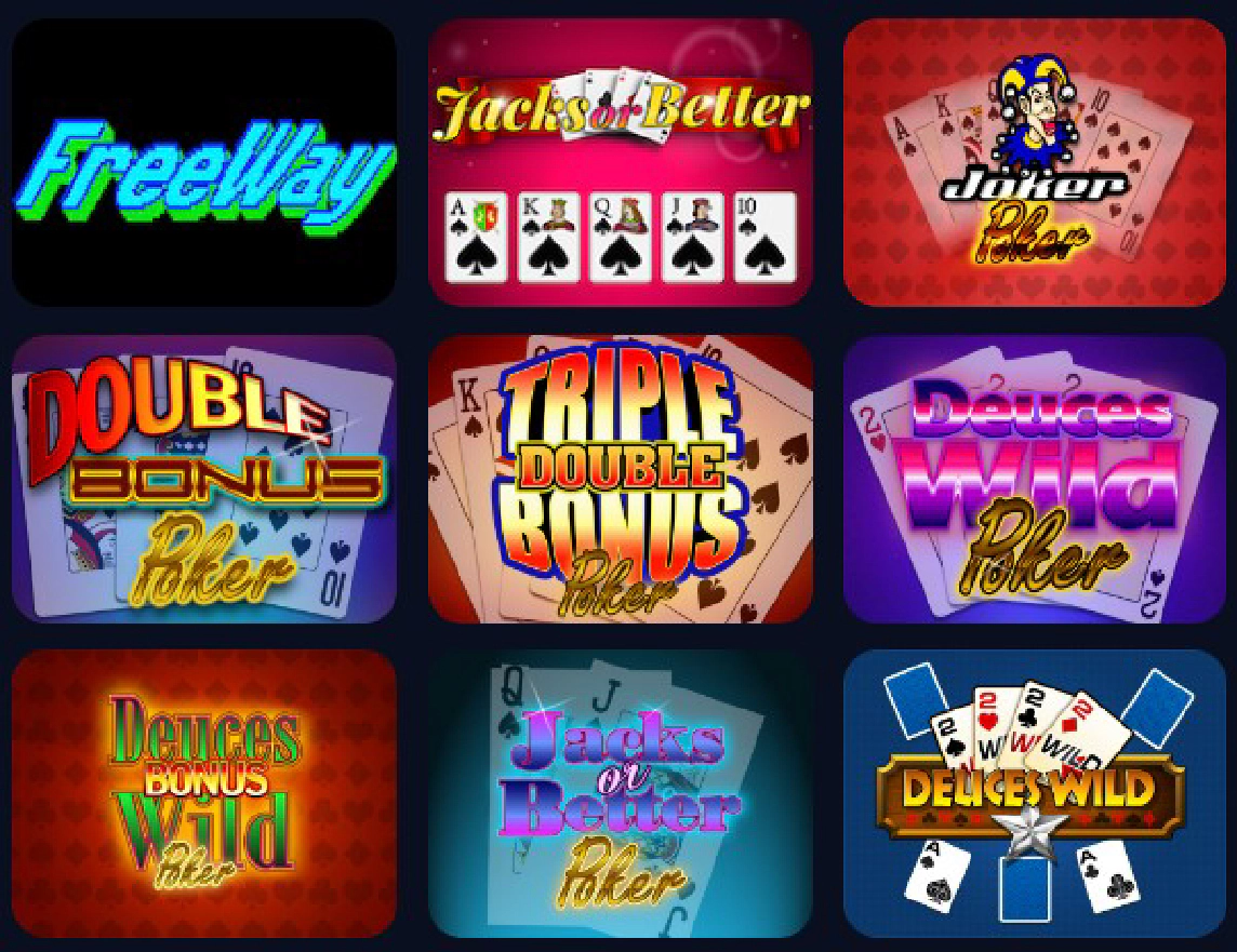 Poker video game 1win