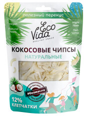 EcoVida Кокосовые чипсы натуральные, дойпак